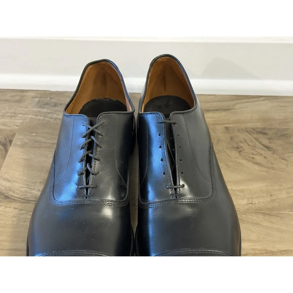 Allen Edmonds Park Avenue black cap toe oxford men's shoe Size 15B Made In USA